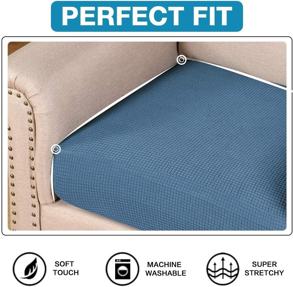 Flamingo P Super Stretch Couch Cushion Covers 2 Piece Set Sofa Seat Slipcovers with Elastic Bottom, Machine Washable Furni...