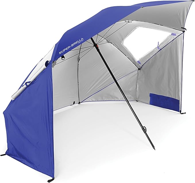 Sport-Brella Super-Brella SPF 50+ Sun and Rain Canopy Umbrella for Camping, Beach and Sports Events