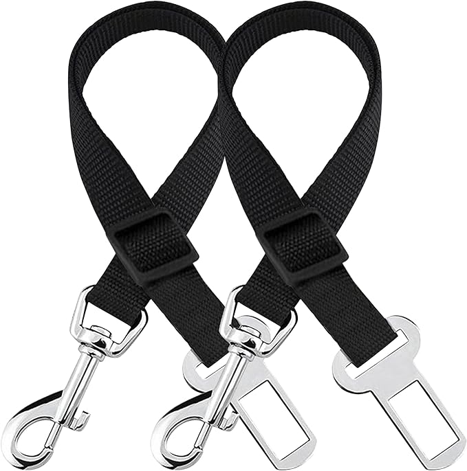 SunGrow Dog Seat Belt for Car, Adjustable Nylon Pet Seatbelt, Supports All Cars, Dog Car Leash Seat Belt, Seatbelt for Dog...