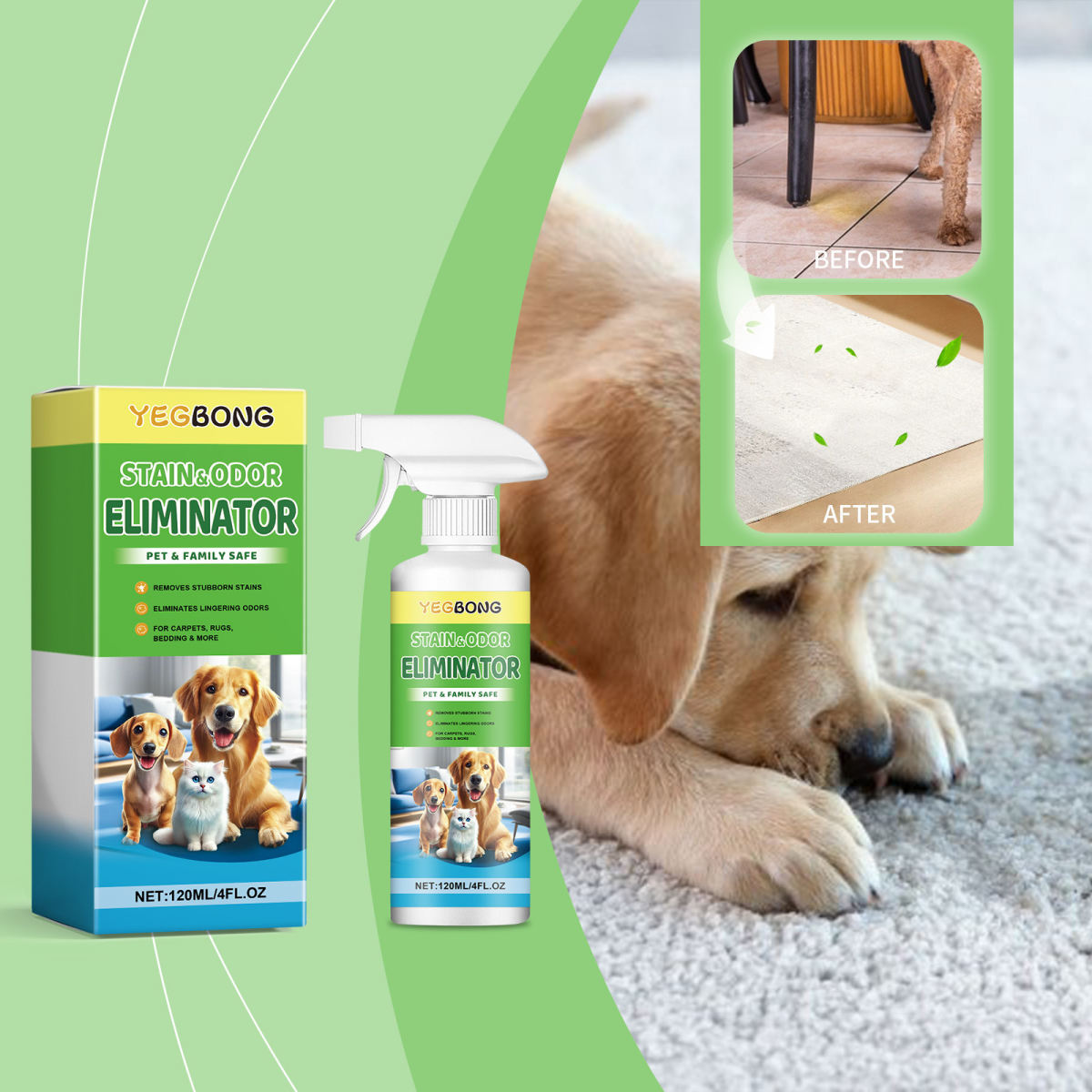 Pet Mucus And Saliva Cleaner Pet Stain Remover
