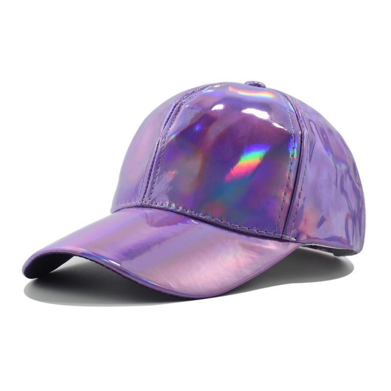 Women's Sequin Fashion Trend Sun-protective Shiny Surface Baseball Cap With Futuristic Technology Feel, Sweet And Cool Girl Style, Suitable For Daily Outings And Versatile Wear.