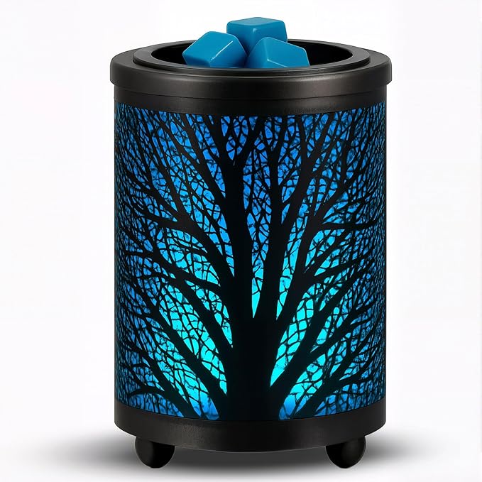 Leyoue Electric Wax Melt Warmer PTC Heating Plate with 7 Colors LED Changing Light Wax Warmer Fragrance Warmer for Home Of...