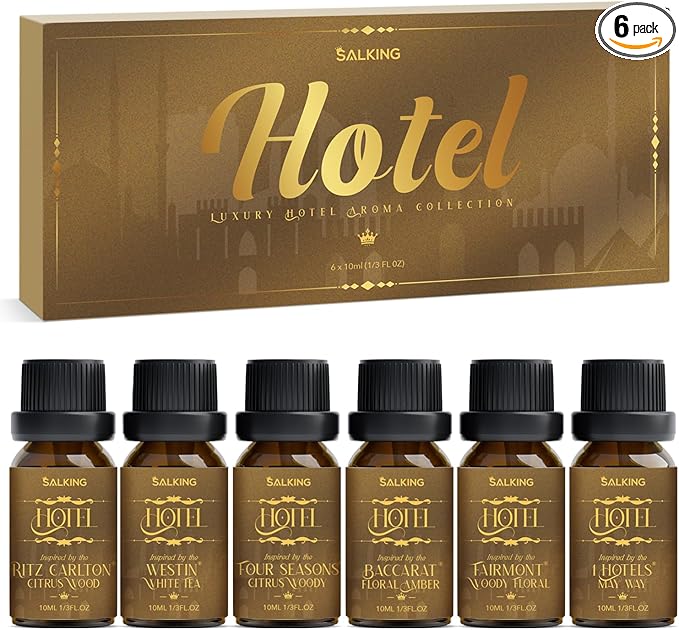 SALKING Hotel Diffuser Oil, Luxury Hotel Fragrance Oil Gift Set, Premium Essential Oil for Diffuser Inspired by The Most P...