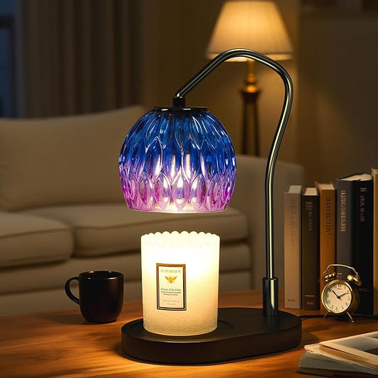 WYghyronic Candle Warmer Lamp with Timer & 4-Level Dimmer, Electric Wax Warmer for Jar Candles, Black Home Decor with 2 Bu...