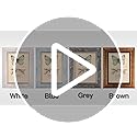 XUANLUO 5x7 Picture Frames Set of 4 Rustic Retro Photo Frame with HD Plastic Cover for Wall Mount and Tabletop Display Fam...