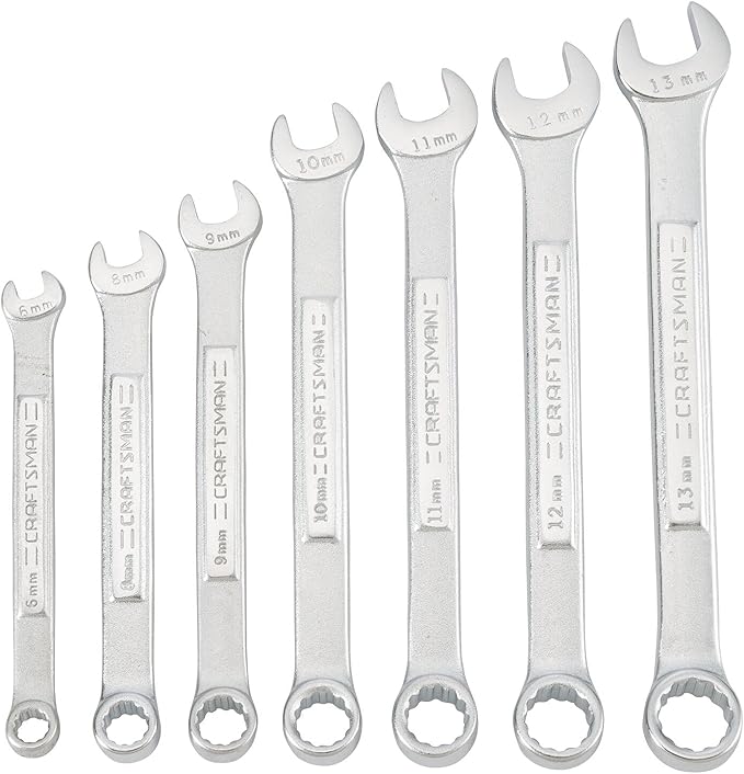 CRAFTSMAN MM WRENCH SET IN POUCH, 7PC (CMMT21086)