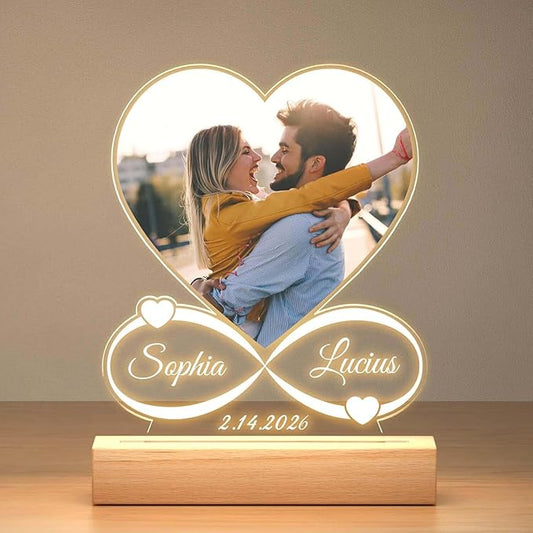 KoxSmar Custom Picture Frames, Personalized Photo Frame, Customized Picture Frames, Personalized Anniversary Photo Gifts f...