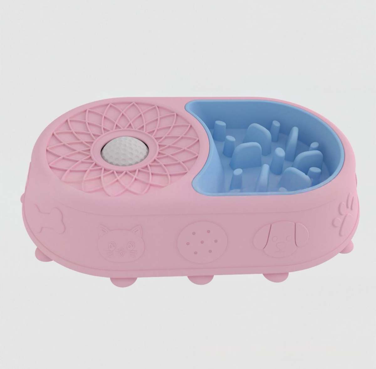 Pet Supplies Rolling Dog Licking Bowl