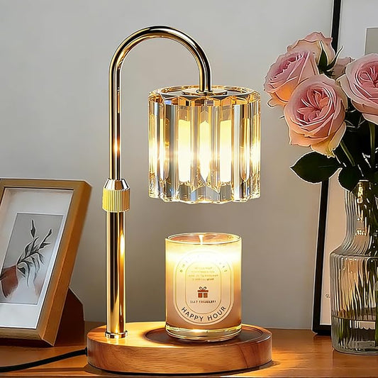 Lukasa Candle Warmer Lamp, with Timer Dimmer Adjustable Height, Home Decor, Room Decor, Wax Melt Warmer for Candles, Gifts...