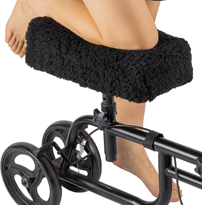 JOYTUTUS Knee Scooter Cushion Cover, Knee Scooter Pad for Comfort, 1.2" Thick Foam Cushion Knee Walker Accessories with Re...