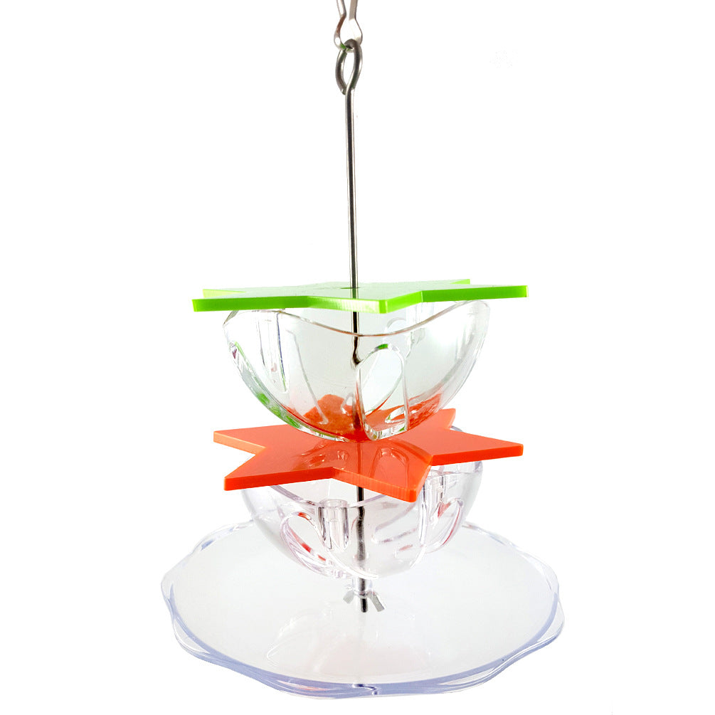 Parrot Bite Toy Multi-layer Feeding Box