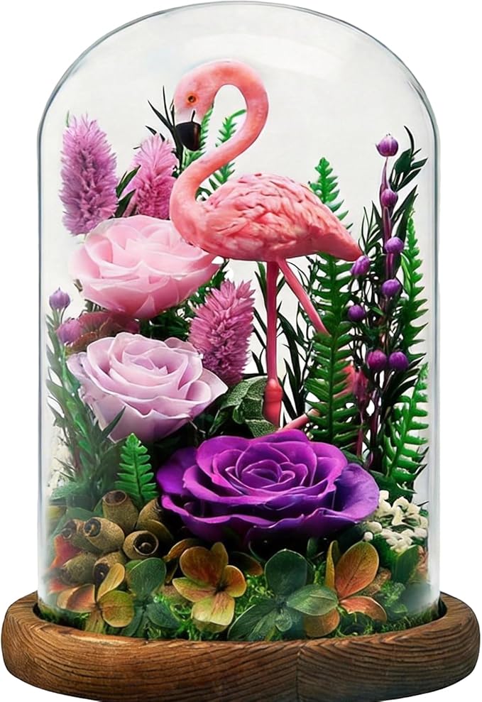 HUACHIPLUS Forever Gifts for Mom: Big Flower Big Love-Mothers Day Flowers for Mom Wife Grandma-Eternal Flower with Flaming...