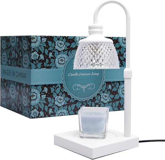 NEARUS Candle Warmer Lamp, Auto Shut Off with Timer Control, Brightness Heat Level Control with Dimmable Switch, Height Ad...