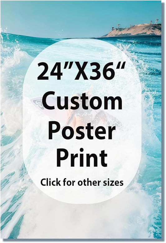 JIMUJIA Custom Canvas Art Print 24"x36" - Unframed Artwork, Personalized Wall Decor, Customizable Photo, Custom Portrait, ...