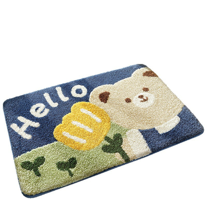 Thickened Faux-cashmere Bathroom Bath Mat
