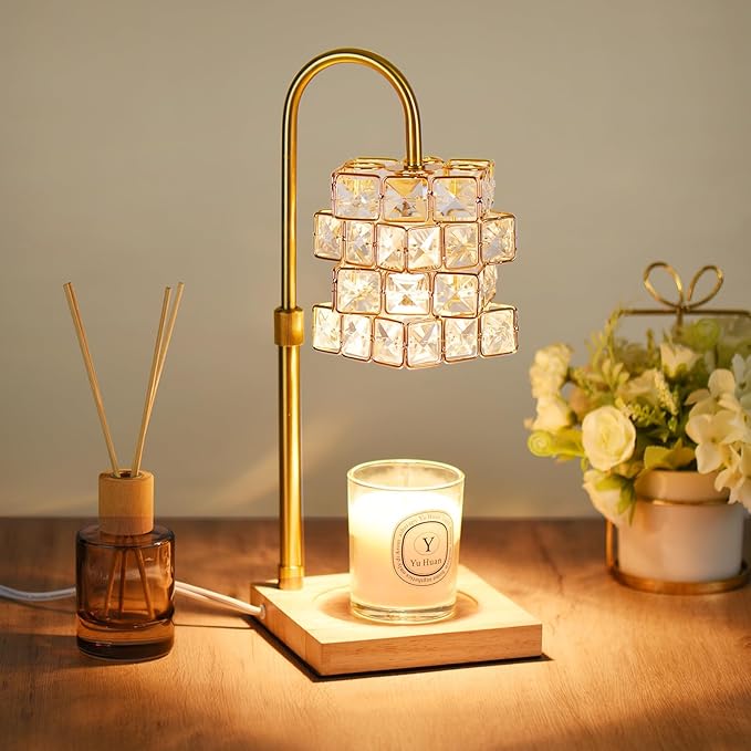 Alpharan Candle Warmer Lamp with Timer,Electric Candle Warmer Dimmable and Height Adjustable Wax Melt Warmer for Scented W...