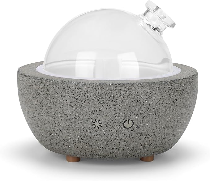 Essential Oil Aromatherapy Diffuser for Home Bedroom Large Room Glass Stone Ultrasonic Air Scent Mist Aroma Diffuser 200ML...