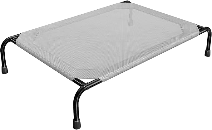 Simple Trending Raised Dog Bed for Large Dogs, Waterproof XL Dog Cot, Outdoor Cooling Elevated Pet Bed Load 200lb, 47.75" ...