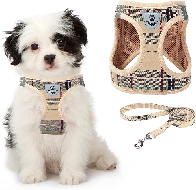 KOOLTAIL Dog Harness and Leash Set for Medium Large Dogs, Step in No Pull Soft Mesh Dog Harness Comfort Padded Pet Vest, A...