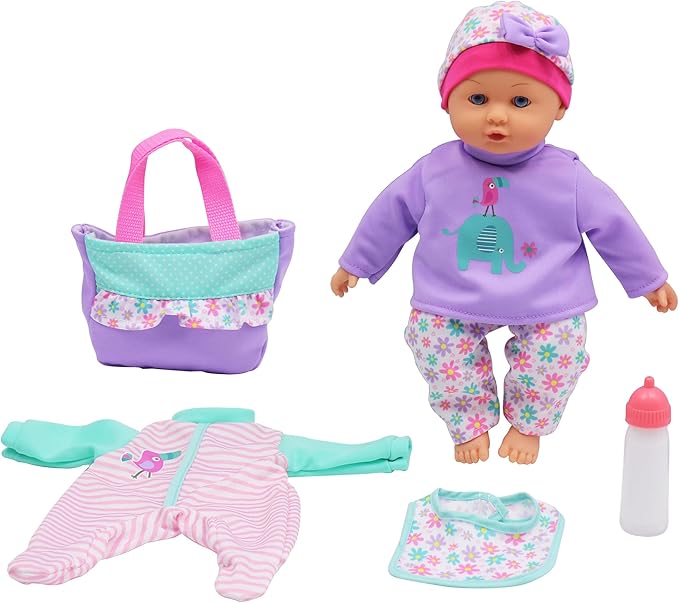 Dream Collection, Baby Keepsake Gift Set - Lifelike Baby Doll and Accessories for Realistic Pretend Play, Hard Body - 14”