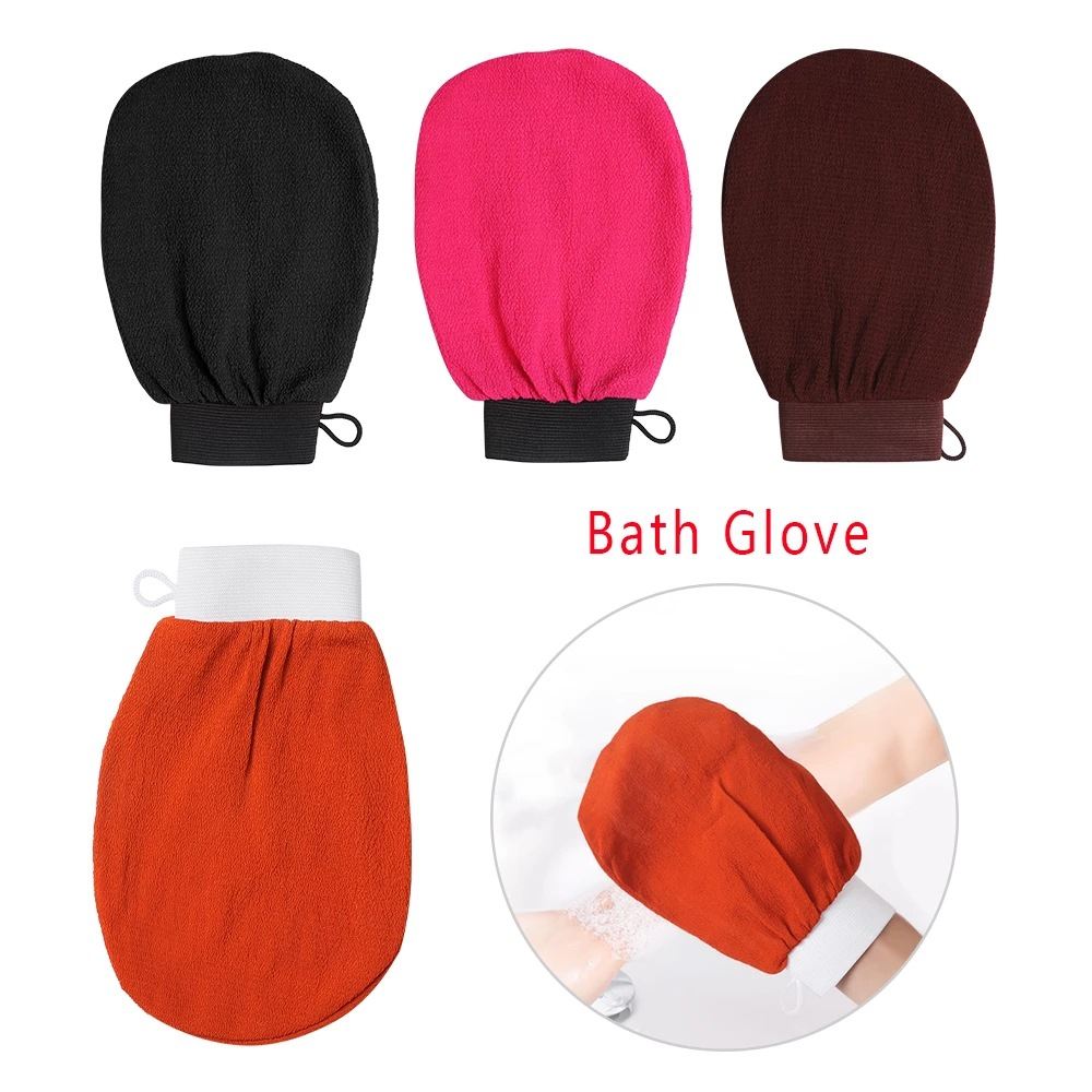 Artificial Silk Rubbing Dead Skin Cutin Massage Bath Gloves Rubbing