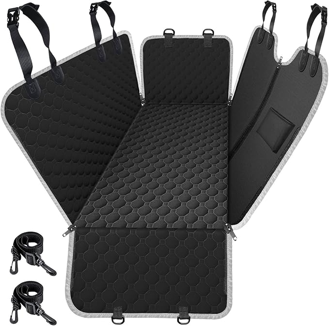 Mancro Dog Car Seat Cover for Back Seat, 2026 Upgraded 600D Heavy Duty Waterproof & Scratch-Resistant Dog Hammock for Car,...