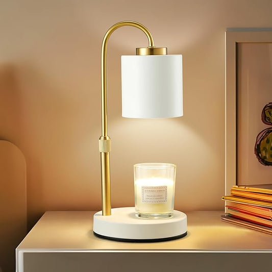 CASTLELIFE Candle Warmer Lamp with Timer & Dimmer, Height Adjustable Electric Wax Melt Warmer for Jar Candles, Gifts for M...