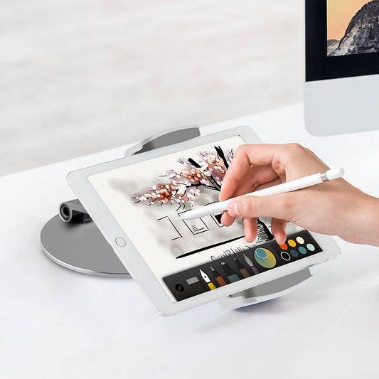 Mobile Phone Stand Desktop Aluminum Alloy Rotating Base Tablet Stand