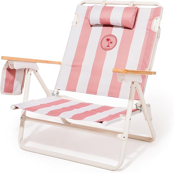 Business & Pleasure Co. Margaritaville Manana Backpack Beach Chair Lay Flat Reclining, Lightweight & Portable, Insulated C...