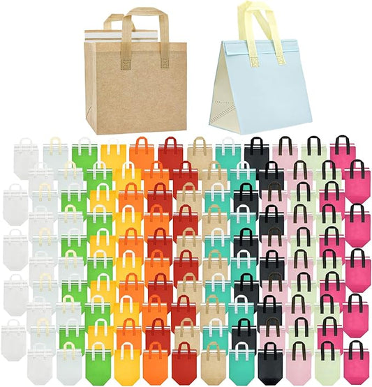 120 Pcs Insulated Take Out Bags Bulk in Thermal Insulation Lunch Bag for Hot Cold Food Pizza Coffee Milk Tea Delivery Cool...