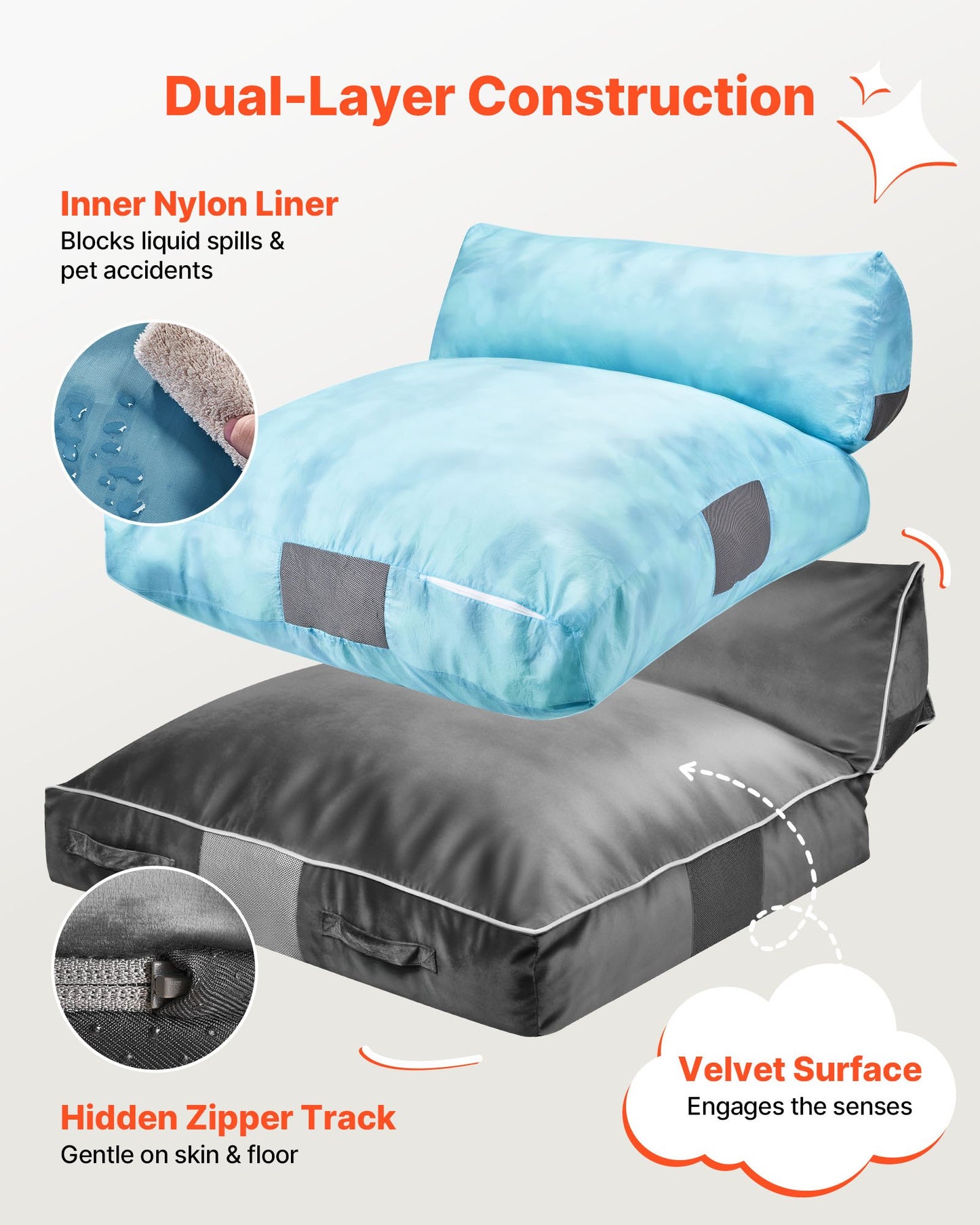 Crash Pad, 5 X 4.5 Ft Crash Pad For Kids Sensory With Foam Blocks And Washable Cover, Large Soft Foam Landing Zone Giant Pillow Mat, Sensory Room Equipment For Children Jumping, Relaxing & Play