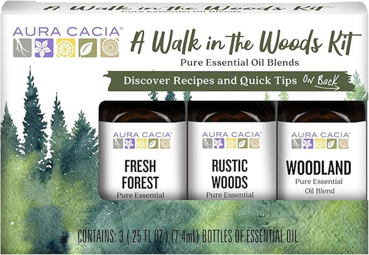 Aura Cacia Walk in the Woods, Essential Oil Kit Count, 0.75 Fl Oz