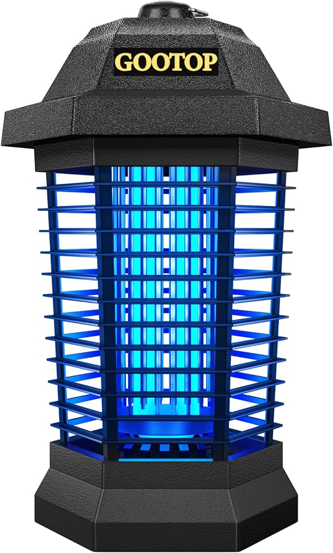GOOTOP Bug Zapper Outdoor, Mosquito Zapper, 3 Prong Plug in Electric Fly Zapper, Mosquito Killer, Fly Traps, Flying Insect...