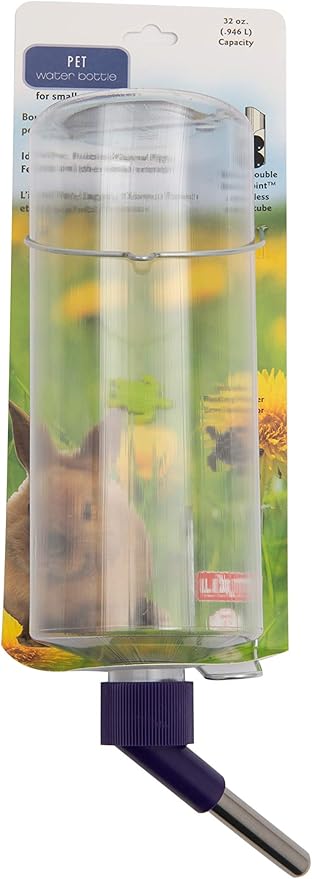 Lixit Standard Cage Water Bottles for Rabbits, Ferrets, Guinea Pigs, Hamsters, Rats, Mice and Other Small Animal's (32 Oun...