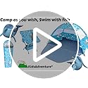 Ocean World 3-4 Person Family and Baby Beach Tent – Cool Beach Essentials for Shade, UPF 50+ UV Protection and PU800 Water...