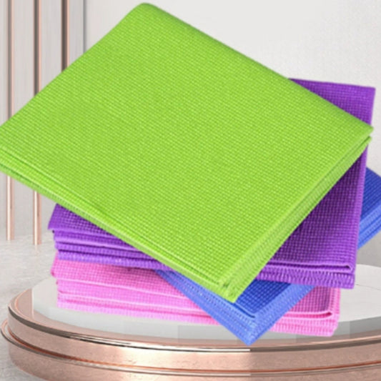 Fitness Folding PVC Out Travel Portable Thin Anti-slip Home Yoga Mat