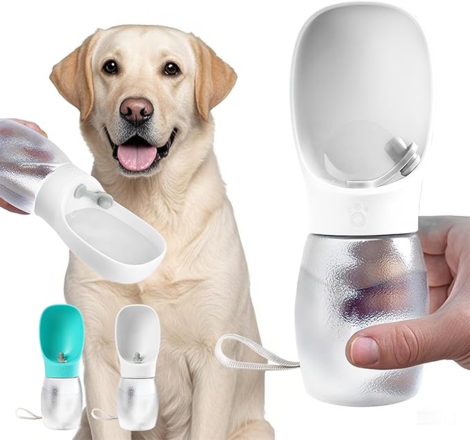 Kalimdor Dog Water Bottle,Leak Proof Portable Puppy Water Dispenser with Drinking Feeder, Dog Walking Accessories for Pets...
