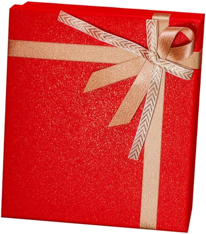 GRIRIW 1Set Red Wedding present Packaging Box present Wrapping Box for Year Durable and Practical Design for Candy and Cra...