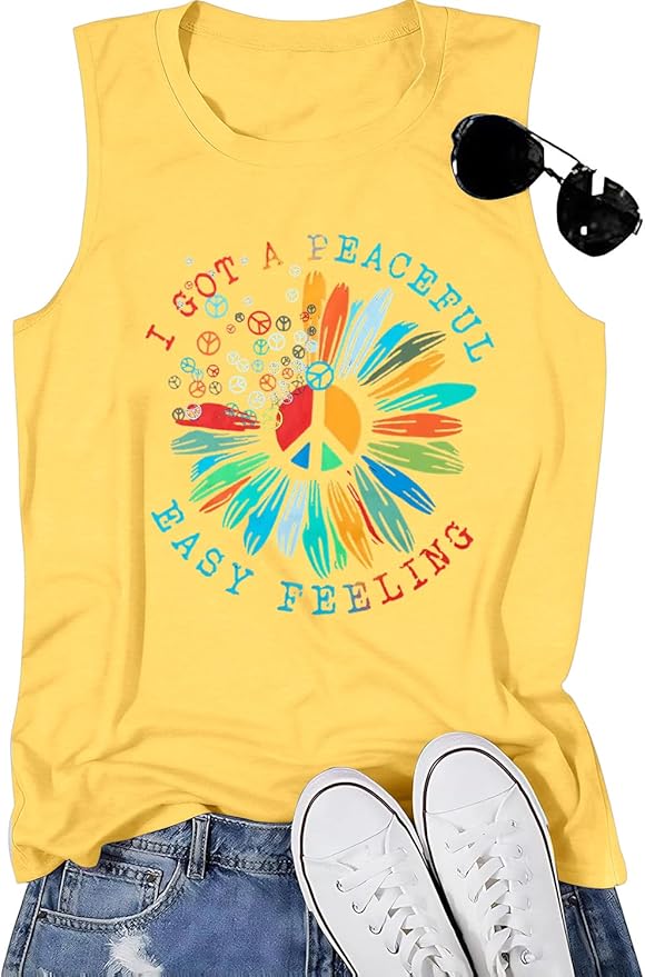Mountain Sunrise Tank Tops Women Hiking Mountain Sleeveless T Shirt Tees Camping Vest Muscle Shirt
