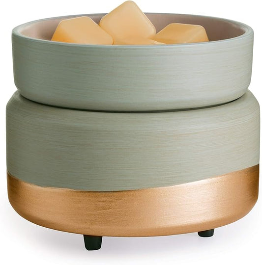 CANDLE WARMERS ETC 2-in-1 Candle and Fragrance Warmer for Warming Scented Candles or Wax Melts and Tarts with to Freshen R...