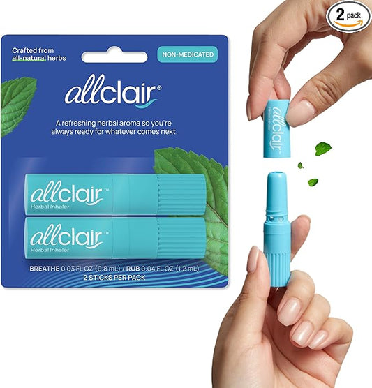Allclair Nausea Relief Inhaler - Take Control of Motion Sickness, Morning Sickness, Medication, Stress - Fast, Natural, Dr...