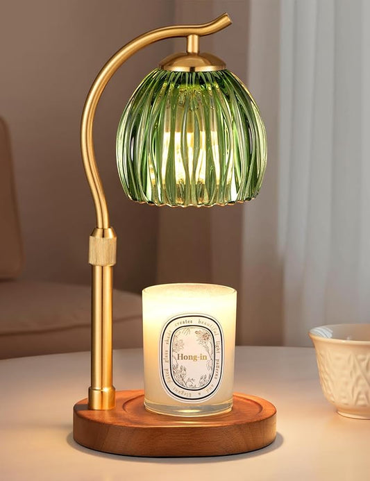 Candle Warmer Lamp with Timer - Electric Flameless Wax Melter Warmer for Jar Scented Candles, Vintage Home Decor Cozy for ...