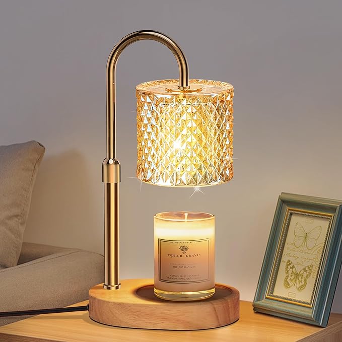 Candle Warmer Lamp with Timer Dimmer Adjustable Height for New Home Decor, Birthday Gifts for Women,Candle Warmer for Wome...