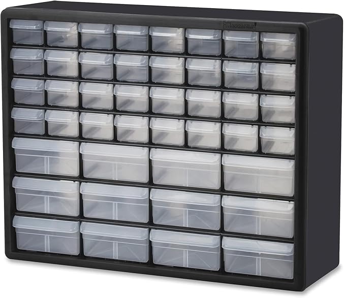 Akro-Mils 44-Drawer Plastic Drawer Storage Cabinet for Garage Organization, Bead Organizer, Building Bricks Storage, Teach...