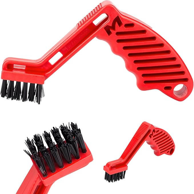 Maxshine Car Detailing Foam Pad Conditioning Brush - Wool Buffing Pad and Polishing Pad Cleaner - Red