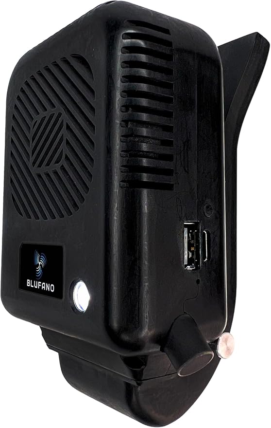 Blufano Vest Fan for Ventilation and Cooling of Body Armor, Black