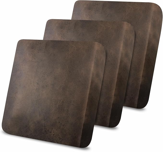 molasofa Leather Look Couch Cushion Covers, Stretch Sofa Cushion Covers for Sectional Armchair Loveseat Protector,Replacem...