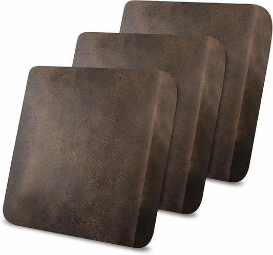 molasofa Leather Look Couch Cushion Covers, Stretch Sofa Cushion Covers for Sectional Armchair Loveseat Protector,Replacem...