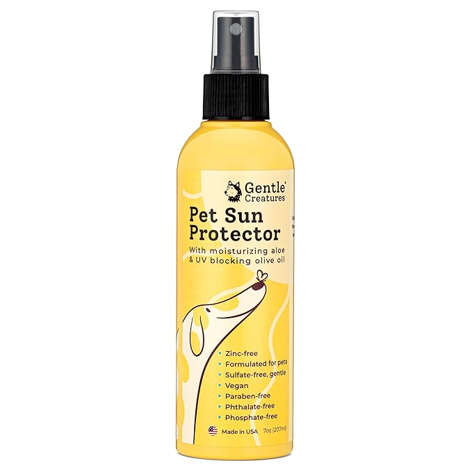 Gentle Creatures Dog Sunscreen - SPF 30+ With Skin Moisturizing Vitamin E and Olive Oil - No Zinc Oxide Safe for All Dogs ...
