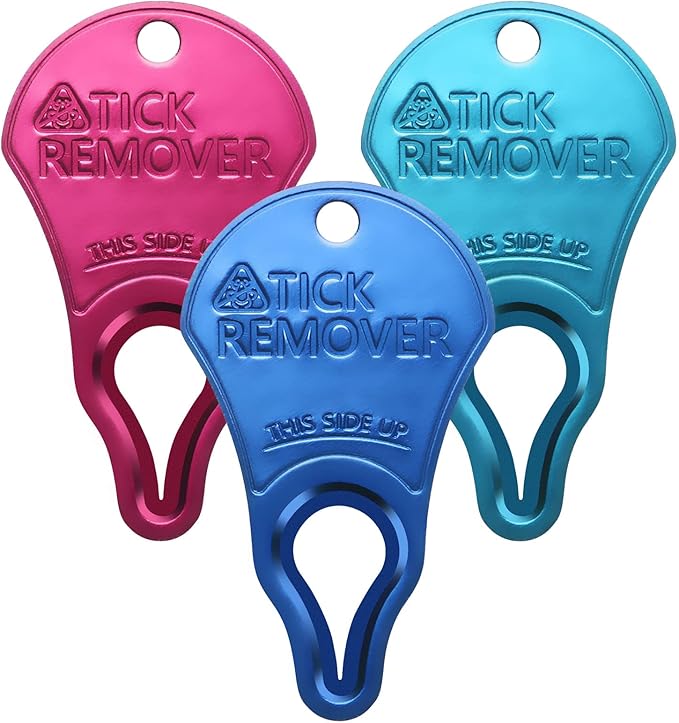 JOTOVO 3 Pack Tick Remover Tool Portable, Tick Removal for Pet and Humans, Safe and Reliable, Pain-Free, Essential Tools f...